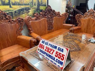 Bộ bàn ghế Hoàng Gia nguyên khối gỗ hương đá 10 món (Cô Châu, Hoàng Mai, Hà Nội) nguyên khối gỗ hương đá 10 món (Cô Châu, Hoàng Mai, Hà Nội)