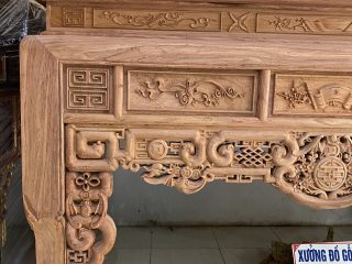 Án gian gỗ hương đá chân 14 kích thước 197x107x127cm