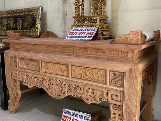 Án gian gỗ hương đá chân 14 kích thước 197x107x127cm