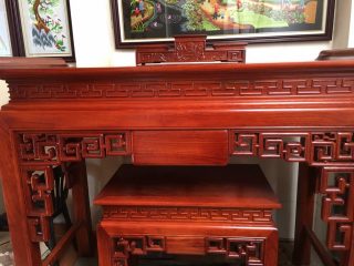 Cặp án gian triện gỗ gụ (Anh Việt, Hà Nội)