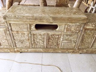 Kệ tivi 2m4 gỗ nu ngọc nghiến 2m4x45x80cm (hàng đặt anh Bình, Hà Nội)