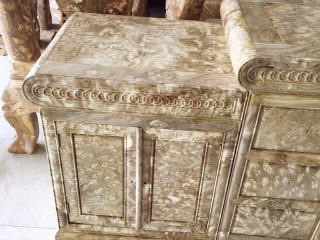 Kệ tivi 2m4 gỗ nu ngọc nghiến 2m4x45x80cm (hàng đặt anh Bình, Hà Nội)