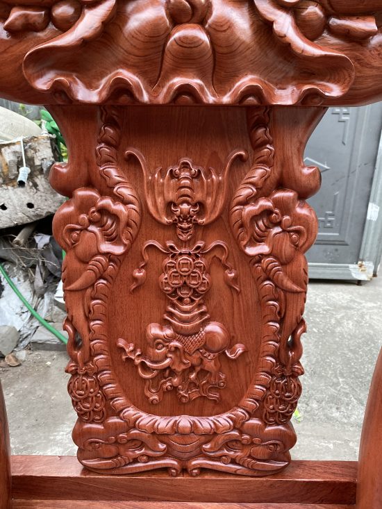 Vách tựa lưng ghế đơn dày 4cm đục Voi Tài Lộc