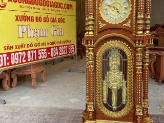 Đồng hồ tứ trụ dát vàng