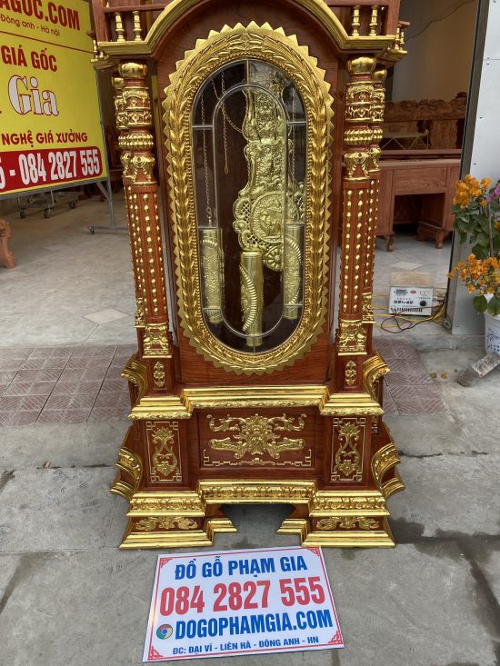 đồng hồ tứ trụ gỗ hương