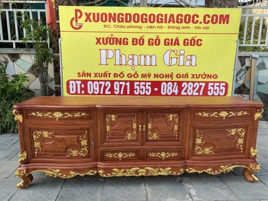 kệ tivi louis cánh cong