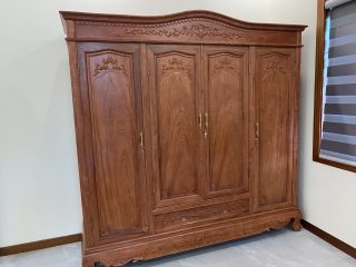 Tủ áo 4 cánh 3 buồng Gỗ Hương ( Chú Phúc - Nghệ AN ) của Đồ Gỗ Phạm Gia
