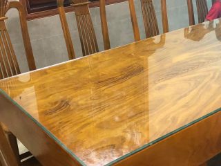 Bàn ăn đóng hộp gỗ hương xám