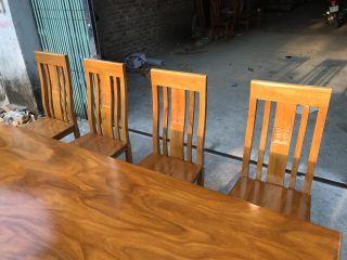 bàn ăn 10 ghế đục chữ thọ cân