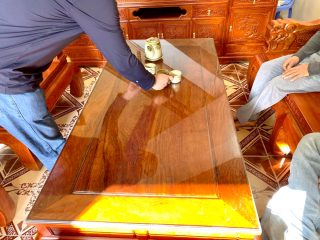 bàn âu á gỗ hương đá