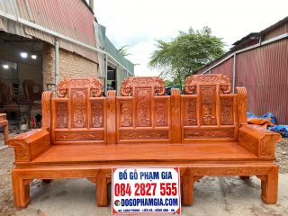 ghế Âu Á chương voi tay gộp gỗ hương đá cao cấp