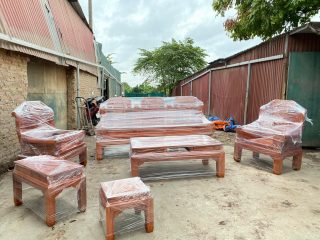 bàn ghế Âu Á chương voi sang trọng