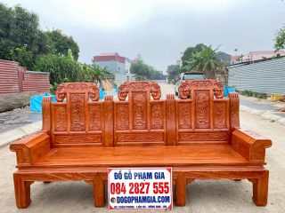 Ghế Âu Á chương voi tay hộp gỗ hương đá