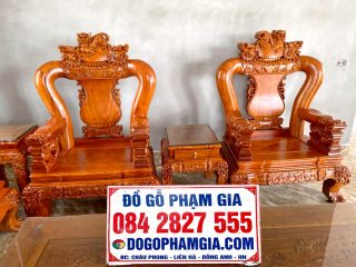 ghế đơn minh quốc chất liệu gỗ hương đá