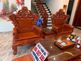 ghế đơn, đôn kẹp gỗ hương đá