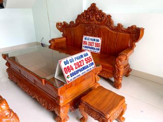 bàn ghế hoàng gia gỗ gõ đỏ