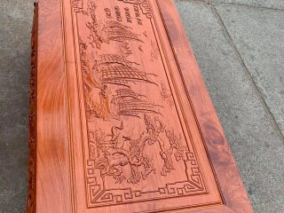 Bàn gỗ hương đá đục tích thuận buồm xuôi gió