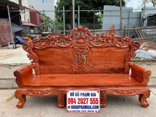 ghế hoàng gia tân cổ điển gỗ hương đá