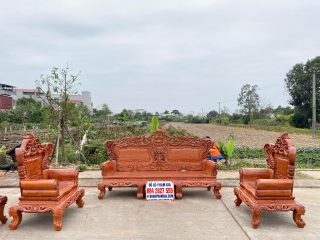 bàn ghế hoàng gia gỗ hương đá cao cấp