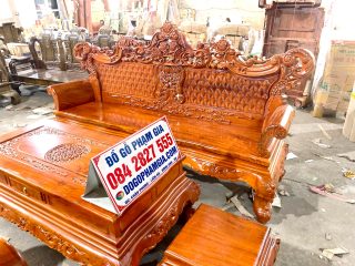 bàn ghế hoàng gia gỗ hương đá cao cấp