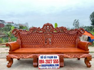ghế dài phong cách hoàng gia châu âu