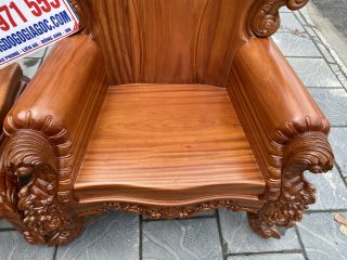 mặt ghế gỗ hương đá liền khối