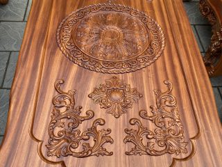 Mặt bàn nguyên khối gỗ hương đá