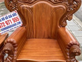 Ghế hoàng gia gỗ hương đá cao cấp