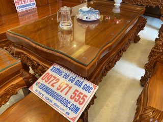 bàn trà gỗ gõ đỏ cao cấp