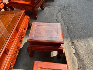 đôn kẹp gỗ hương đá mẫu louis hoàng gia