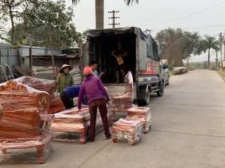 bàn ghế hoàng gia tân cổ điển gỗ gõ đỏ