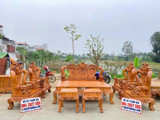 mẫu bàn ghế minh quốc nghê đỉnh phượng hóa 10 món