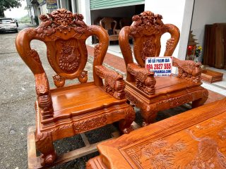 Ghế đơn cùng bàn trà minh quốc công