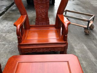 Bàn ghế minh quốc triện gỗ hương đá cao cấp nổi vân