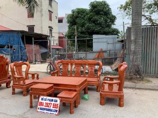 mẫu bàn ghế minh quốc triện gỗ hương đá