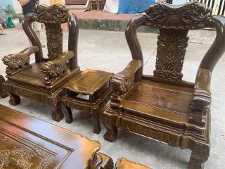 ghế minh quốc vai cong tay voi đặc nguyên khối