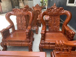 Ghế minh quốc voi chiến vách đục voi cõng đĩnh bạc