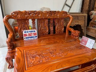 mẫu bàn ghế minh quốc voi chiến đục tay