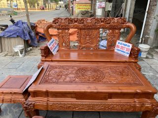 ghế minh quốc voi gỗ hương đá