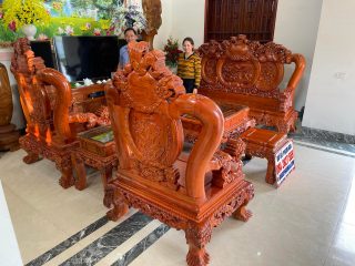 bàn ghế gỗ hương đá mẫu nghê bảo đỉnh
