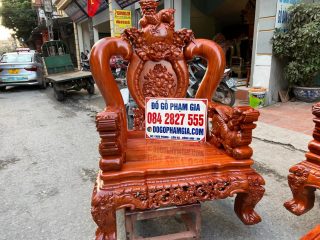 ghế đơn minh quốc gỗ hương đá