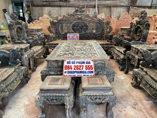 bàn ghế rổng đỉnh 12 món đẳng cấp