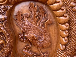 ghế dài rồng khuỳnh nghê đỉnh