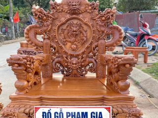 ghế đơn rồng đỉnh bề thế sang trọng