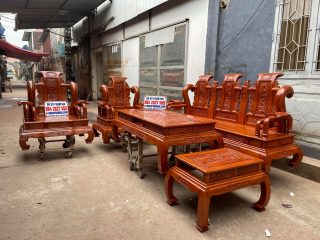 mẫu bàn ghế tần thủy hoàng gỗ hương đá