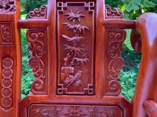 chương cuốn thư đục chữ tho vách đục tranh tứ quý