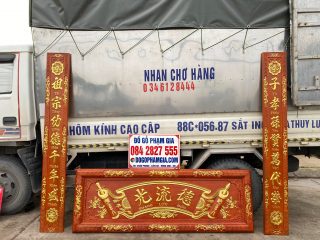 hoành phi câu đối dát vàng