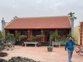 không gian bố trí mẫu chiếu ngựa gỗ cẩm hường