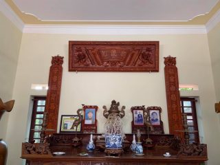 hoành phi câu đối gỗ gụ lào