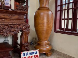 lộc bình gỗ cẩm vàng cao cấp